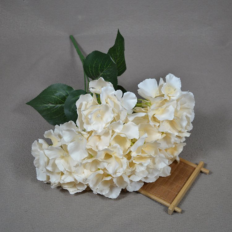 O-X863 Wholesale price Silk Hydrangeas Big Floral Fillers Large Hydrangea Artificial Flower 5 Forks Wedding hydrangeas flowers