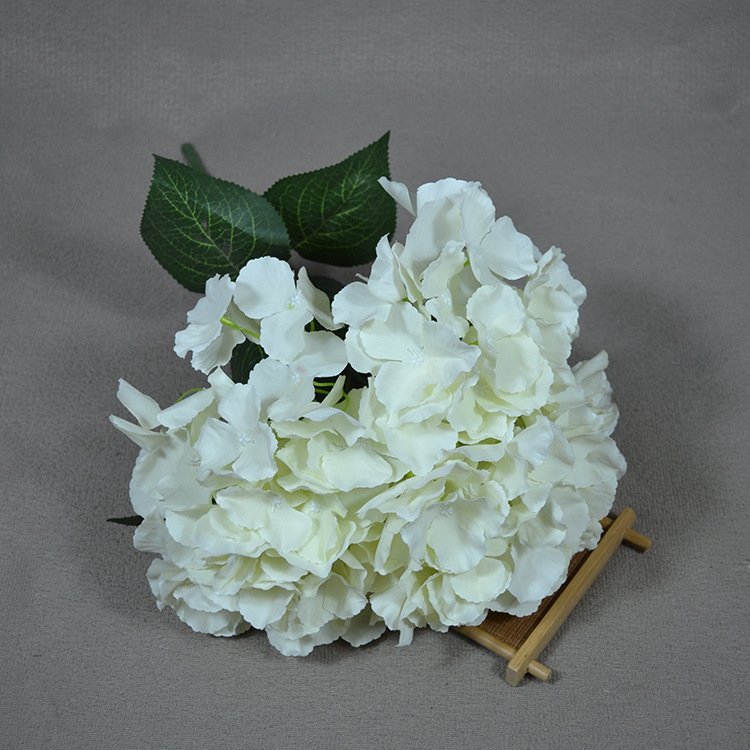 O-X863 Wholesale price Silk Hydrangeas Big Floral Fillers Large Hydrangea Artificial Flower 5 Forks Wedding hydrangeas flowers