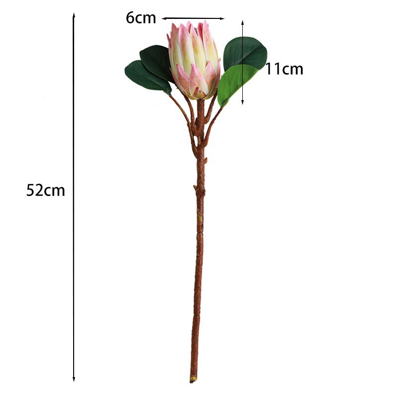 Wholesale Tropical Plant Artificial Single Branch Feel Medium Imperial Flower For Home Decoration
