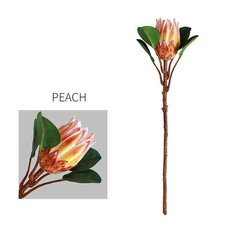 Wholesale Tropical Plant Artificial Single Branch Feel Medium Imperial Flower For Home Decoration