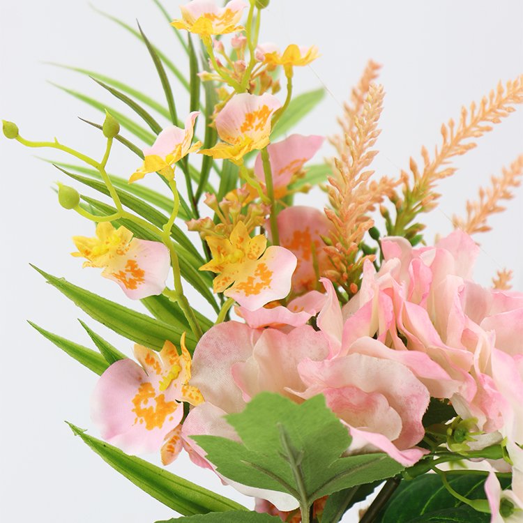 Wholesale 38cm Hot Selling Oncidium Wheat Ear Bouquet Artificial Hydrangea Preserved Flowers & Plants Decorative Wreaths Plants