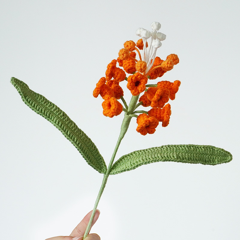 Decoration Home And Living Diy Floral Decor Crochet Flower Handmade Hyacinth Woven Bouquet Crochet Flower