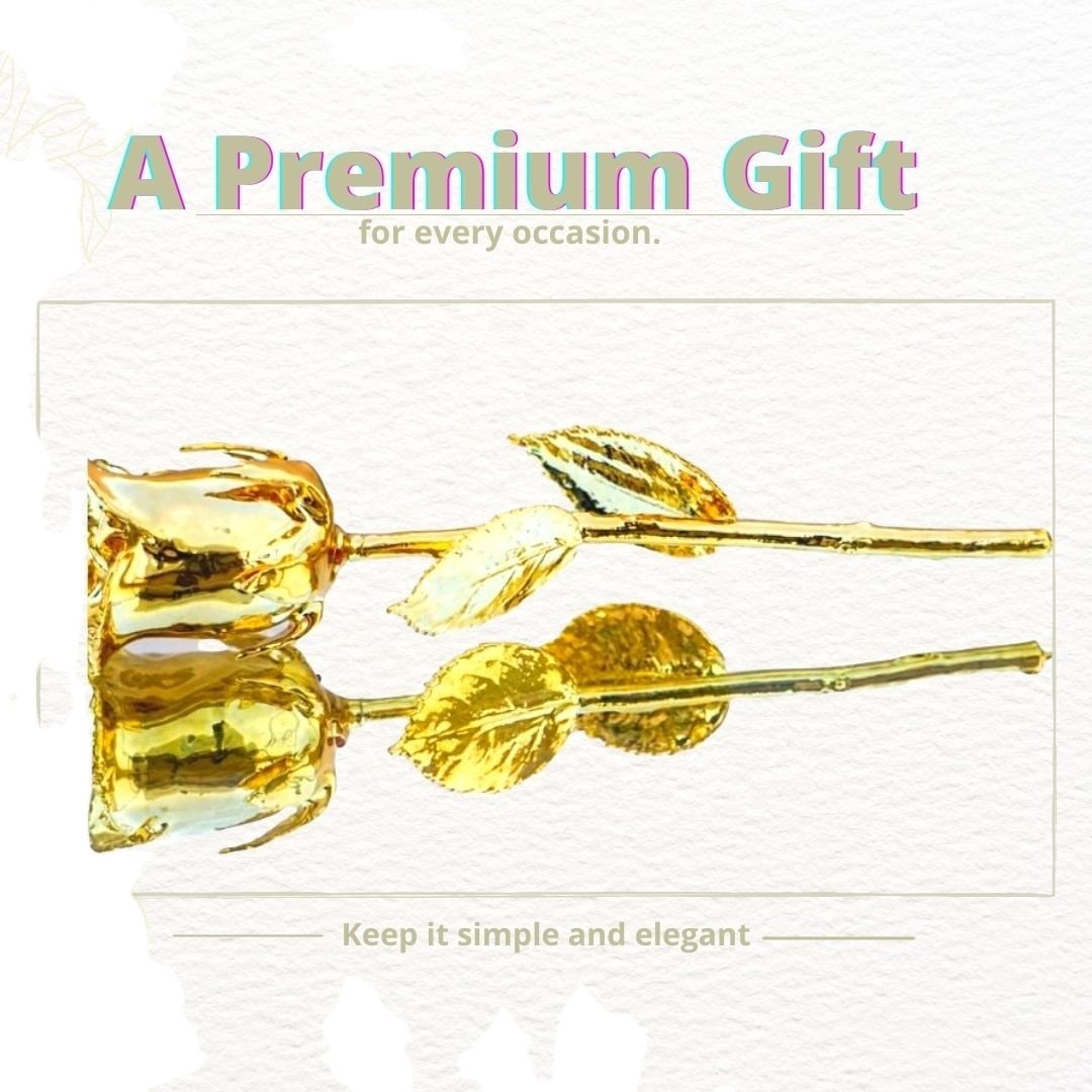 24k Gold Rose Plated A Surprise Gift for Your beloved