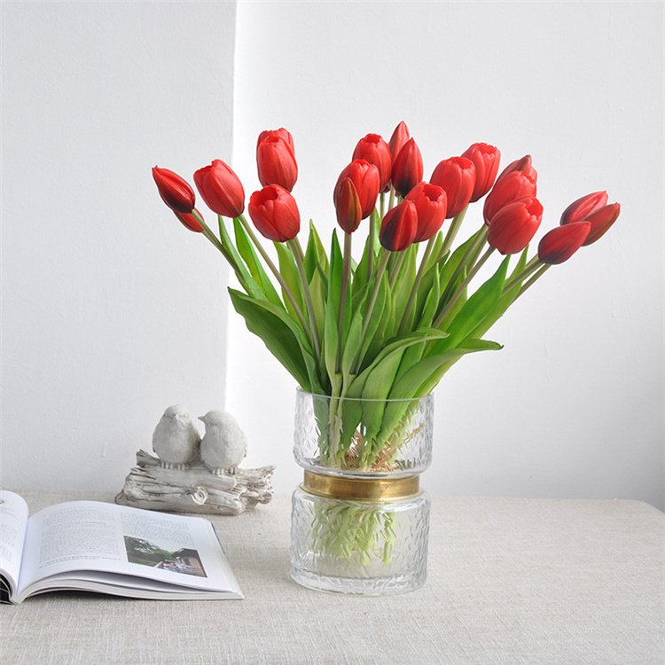 Wholesale Customized Colors High Quality Artificial Latex Tulip Flowers