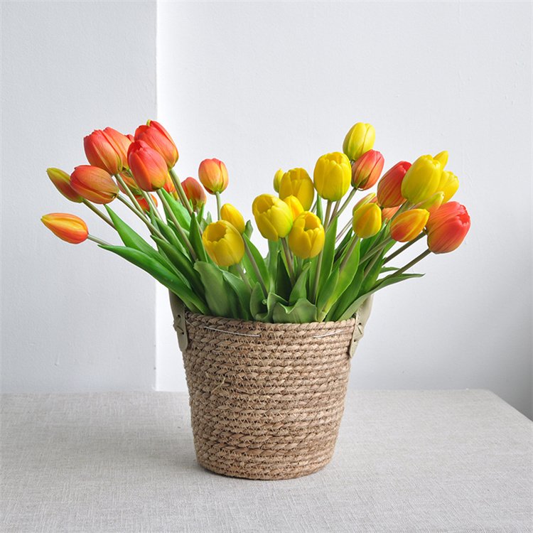 Wholesale Customized Colors High Quality Artificial Latex Tulip Flowers