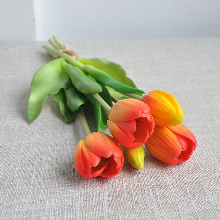 Wholesale Customized Colors High Quality Artificial Latex Tulip Flowers