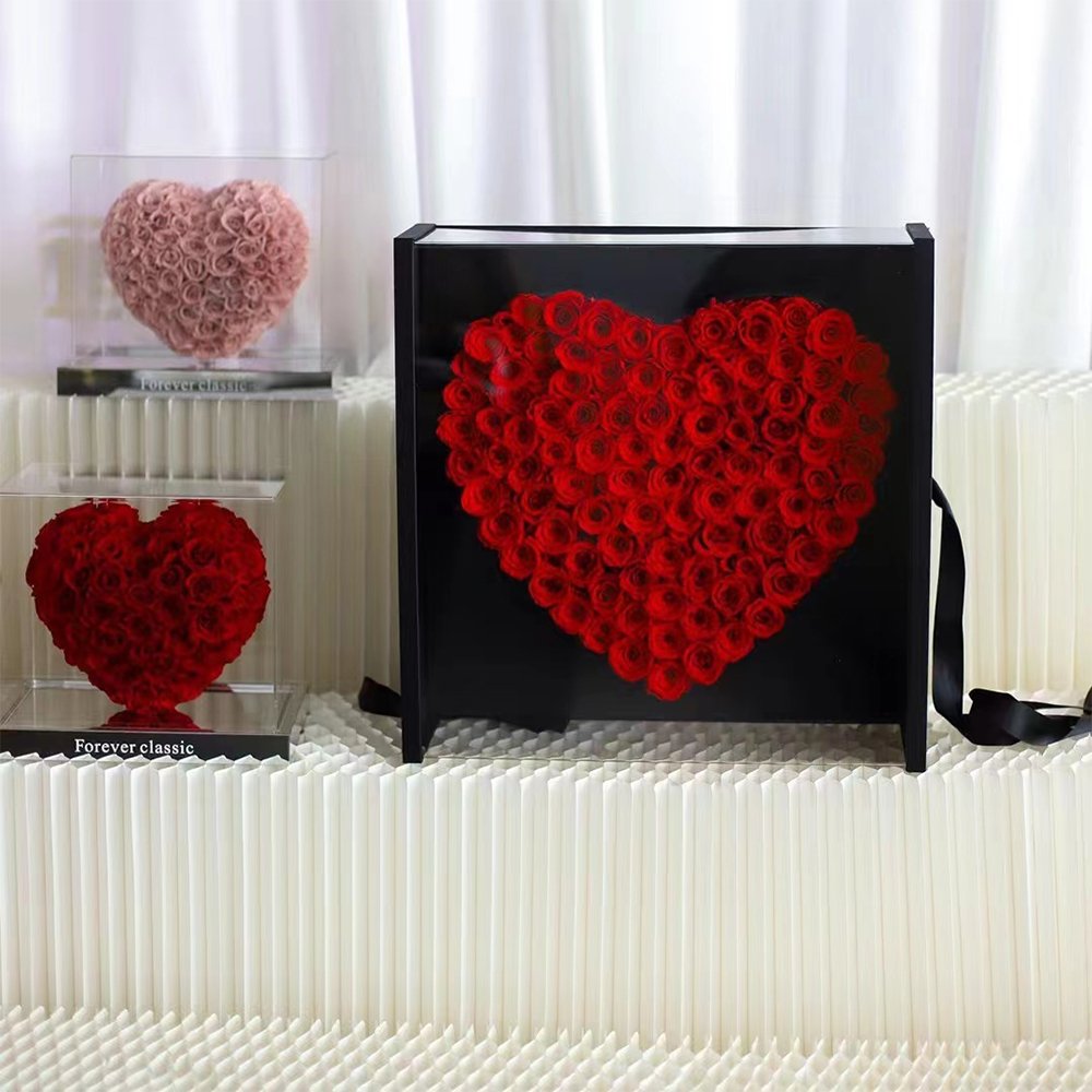 INUNION Eternal Flower With Luxury Box Preserved Flower for Mother's Day Gift and Valentine's Day