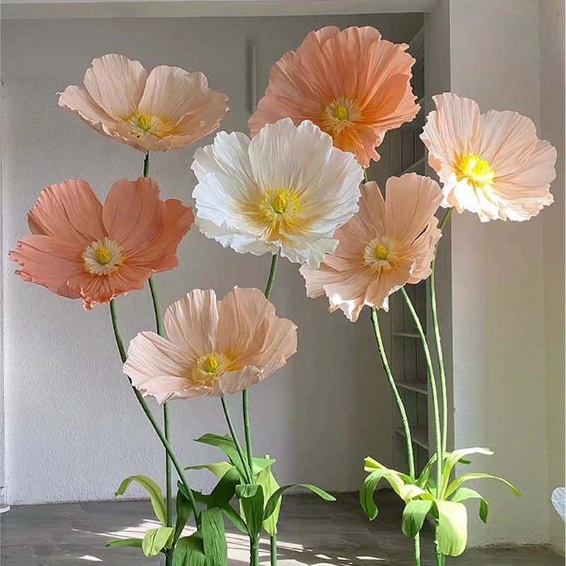 High Quality Wholesale Custom Cheap Giant Flowers Paper Giant Flowers Giant Artificial Flower