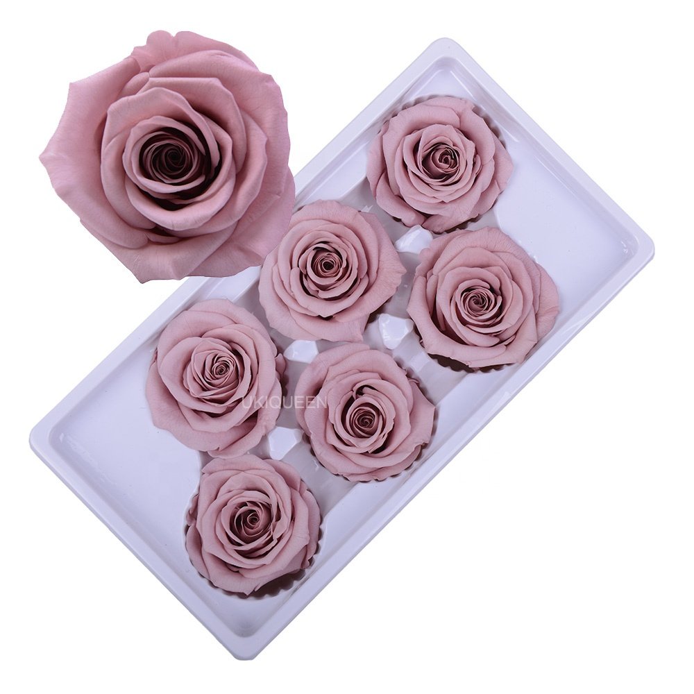 UKIQUEEN Wholesale Eternal Rose Preserved Flower Forever Eternal Infinite Immortal Lasting Rose Long Life Preserved Rose Head