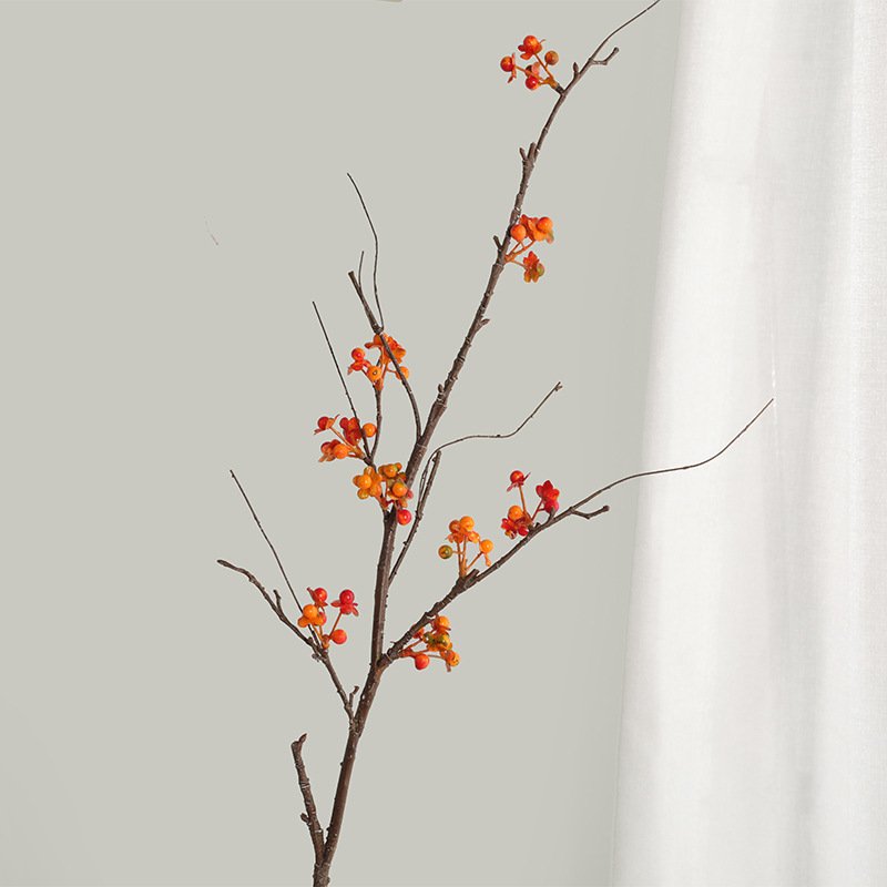 Hot saling Single 88cm snake vine fruit Artificial Flowers For Home Decoration
