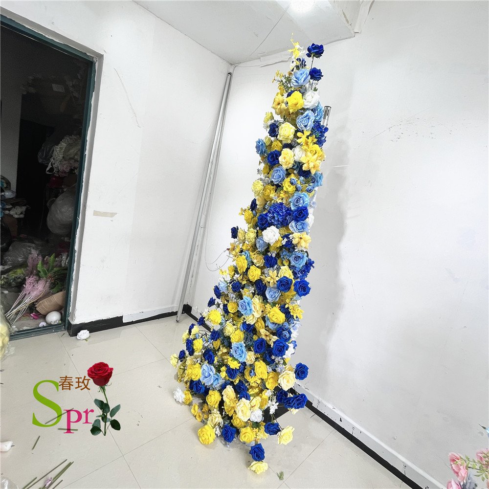 SPR Bridal Bouquet 40CM Width New Event Wedding Backdrop Decor Flower runner Vase Artificial Flower Table Flower Centerpiece