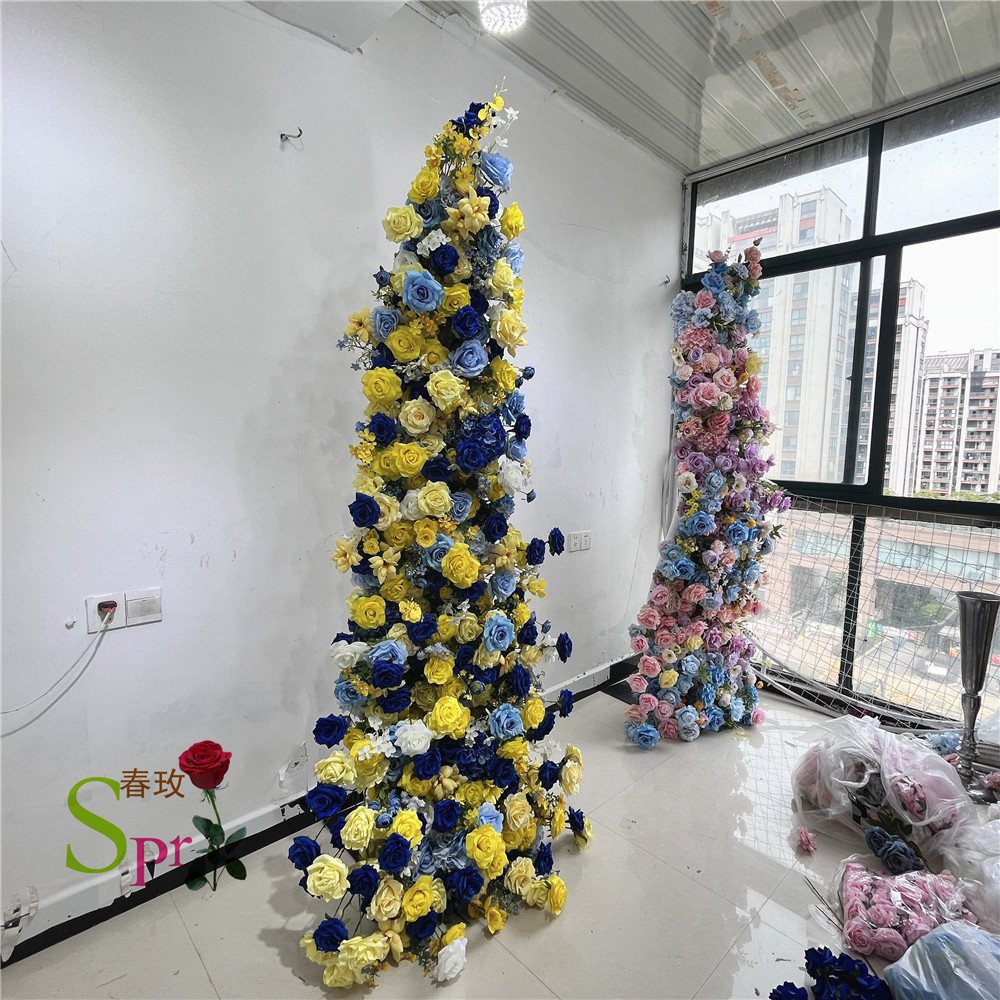 SPR Bridal Bouquet 40CM Width New Event Wedding Backdrop Decor Flower runner Vase Artificial Flower Table Flower Centerpiece