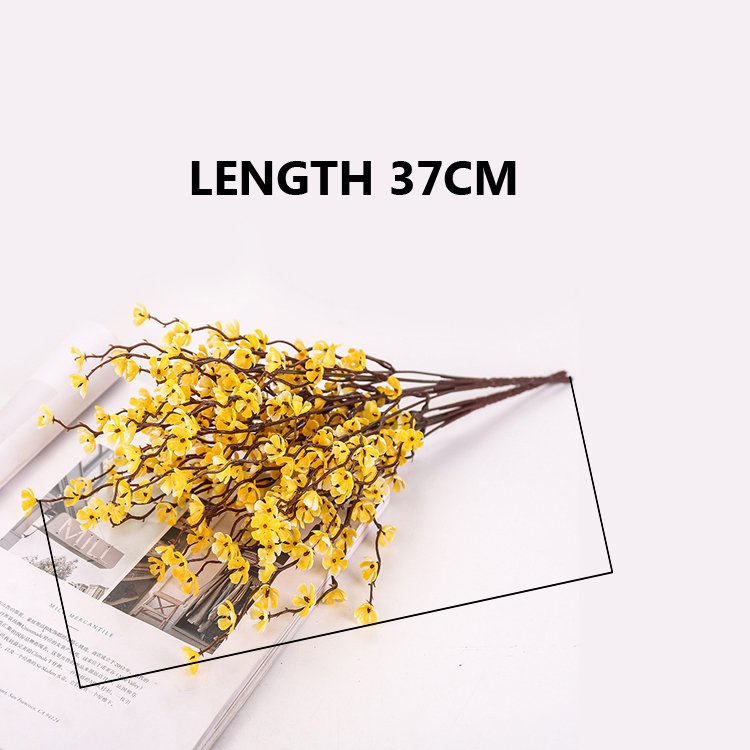 Chinese Style Preserved Long Lasting Silk Wedding Pink Artificial Plum Peach Blossom Flower Wedding Home Decorative