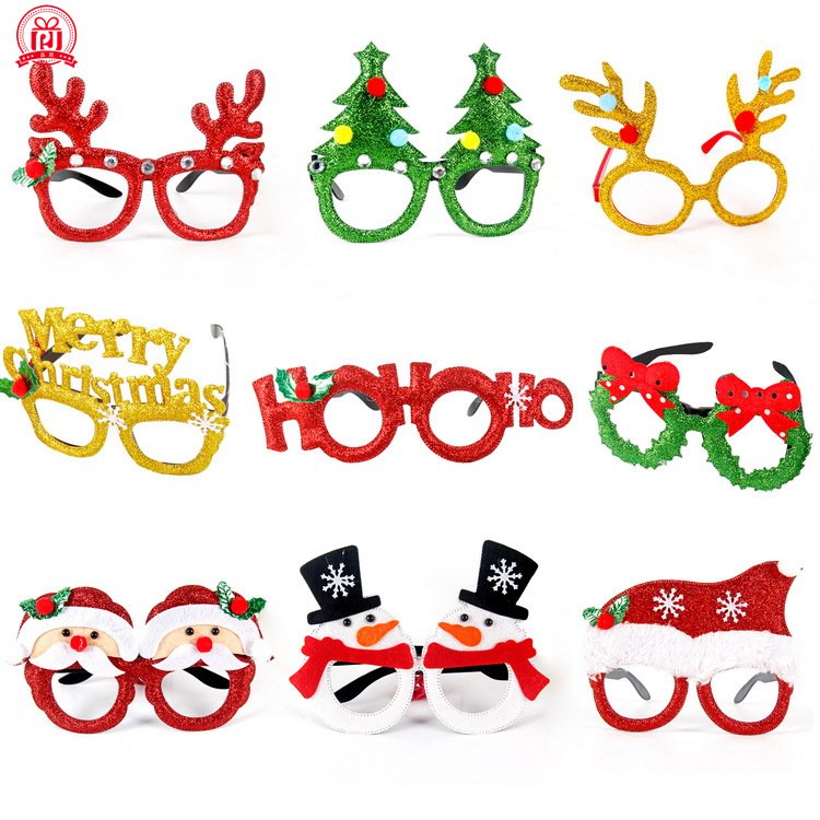 Christmas Decorative Glasses Adult Children Christmas Gifts Holiday Supplies Party Creative Glasses Frames For Christmas Gifts
