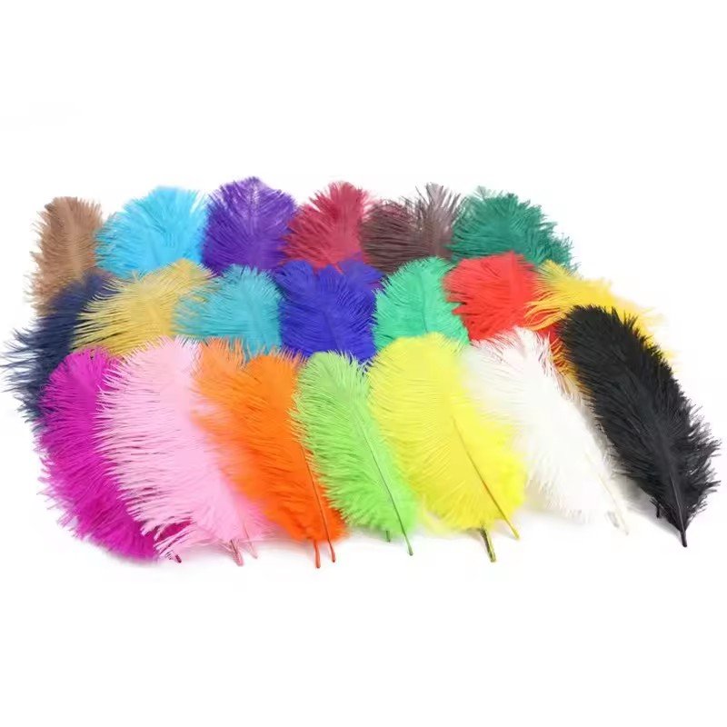 Wholesale Wedding Stage Decoration Colorful Natural Large Plume pink White Ostrich Feathers for Centerpieces Crafts Party