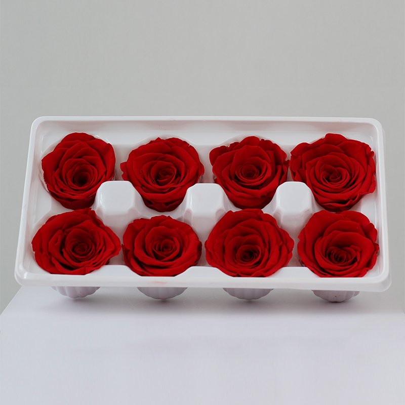 Factory direct sales high quality 4-5cm Beautiful Rose Heads preserved big roses Preserved Flowers