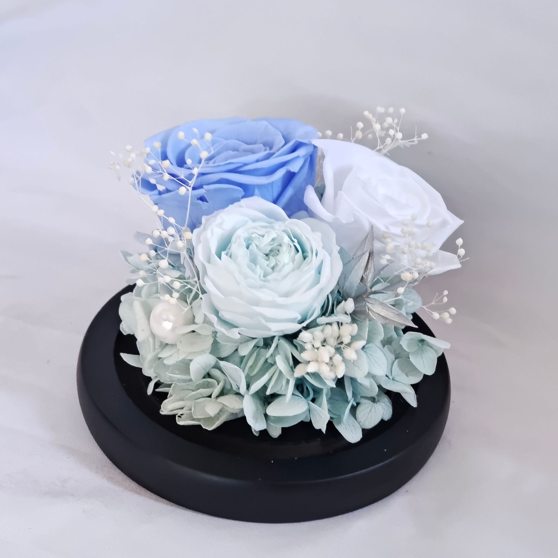 Power Of Love Series LED Atmosphere Light Preserved Flower Ornaments For Birthday Valentine's Day Girl Friend's Gift