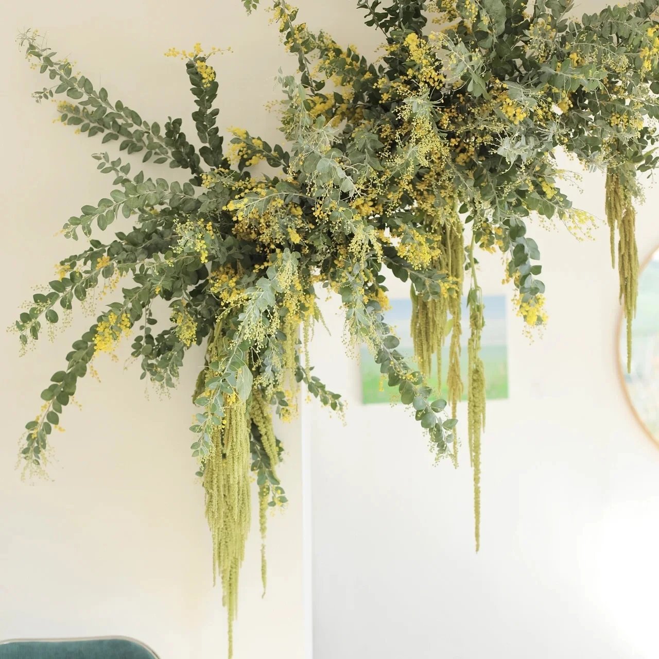 D1-5pcs High Quality Natural Dried Amaranth Preserved Hanging Amaranthus Caudatus Lovers Tear Flowers For Wedding Decoration