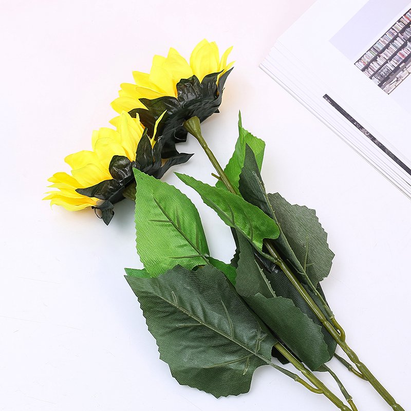 K06 Hot sale home decorative length 60cm sunflower artificial flower wedding flower bouquet artificial sunflower