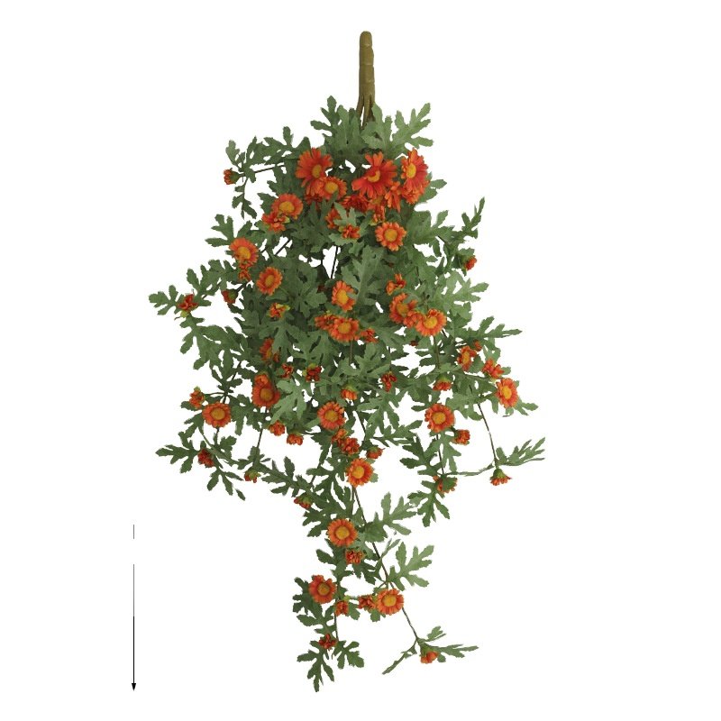 Simplicity Rose Red 80cm Sun Flower Wall Handing Artificial Flowers Bouquet For Home Decoration