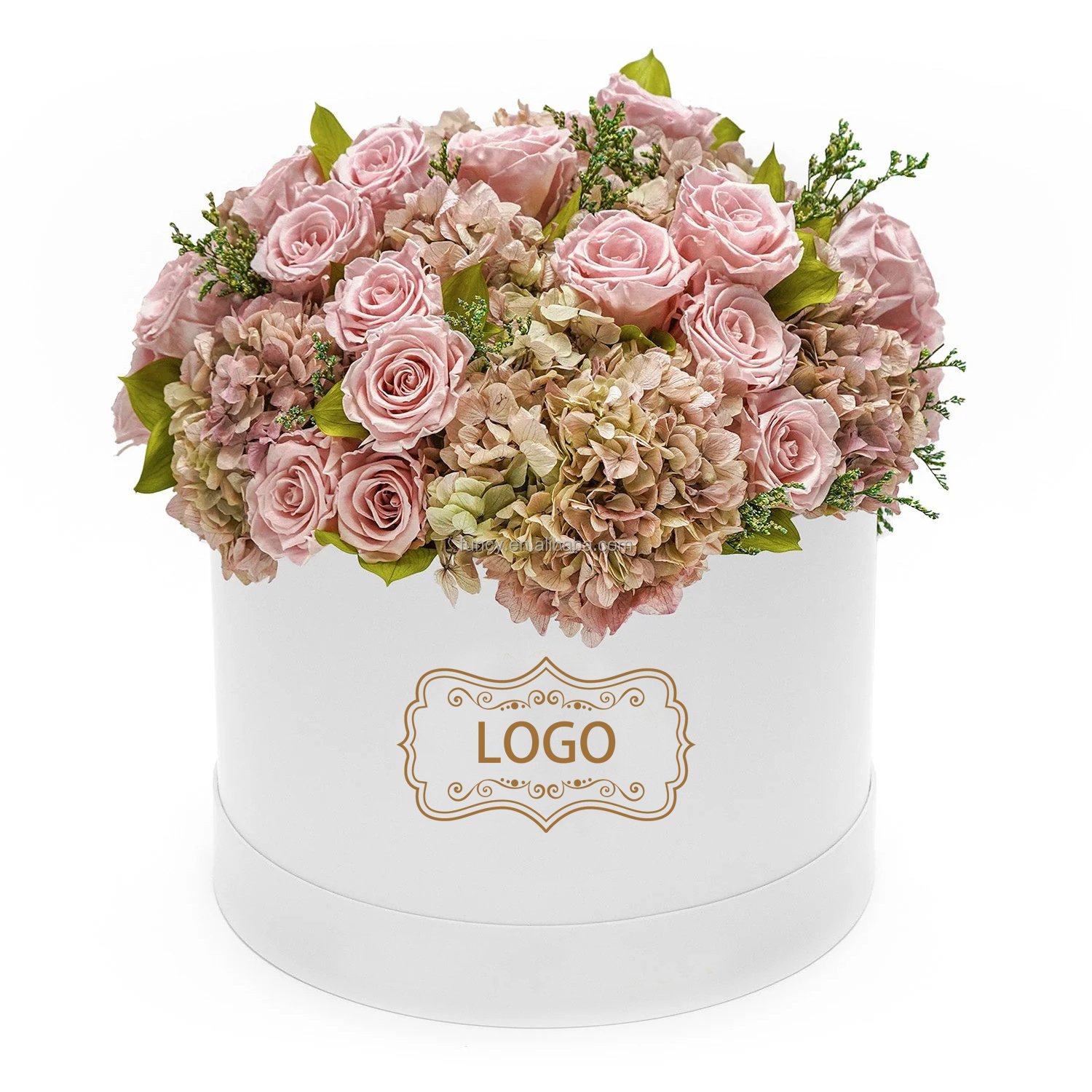 Customized Home Decoration Long Lasting Stabilized Natural Flower Immortal Eternal Forever Flower Preserved Roses Hydrangea