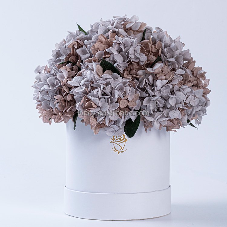 Customized Home Decoration Long Lasting Stabilized Natural Flower Immortal Eternal Forever Flower Preserved Roses Hydrangea
