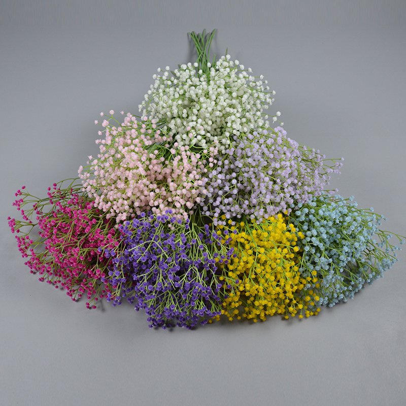 Best Selling Artificial Flower The stars Plastic Baby breath Real Touch Gypsophila For Home Office Wedding Outdoor Decor