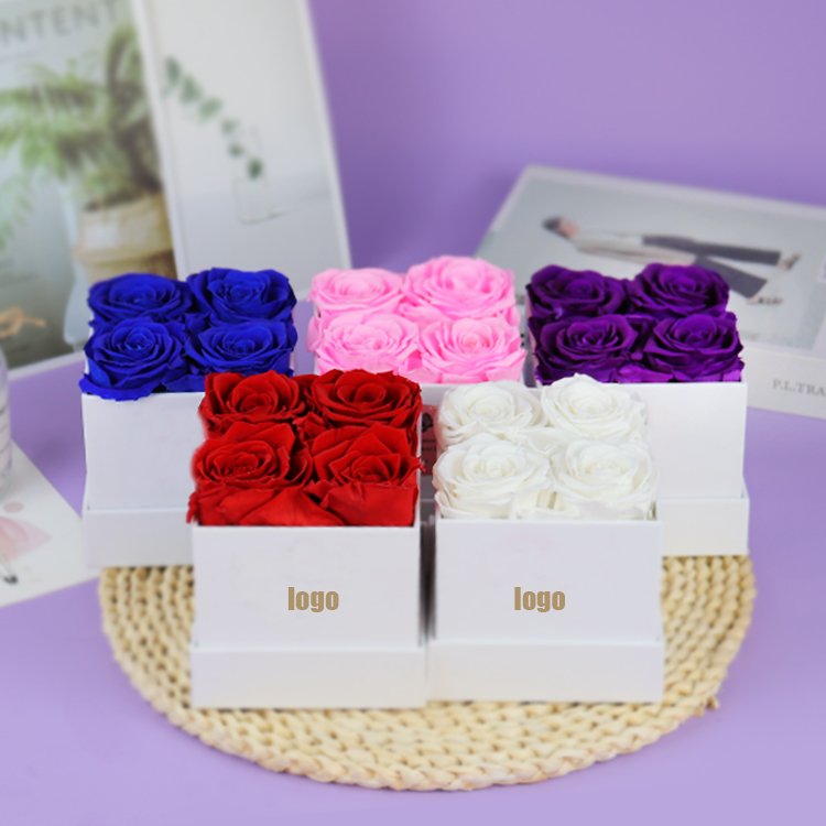 YS-014 wholesale top seller Decorative Flowers Valentines Day Gift Immortal Infinity Eternal Preserved Roses Box