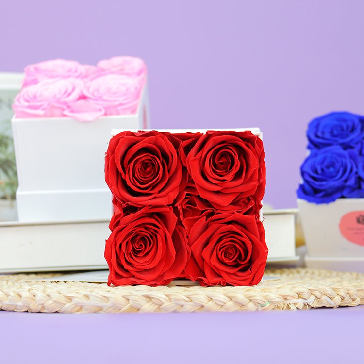 YS-014 wholesale top seller Decorative Flowers Valentines Day Gift Immortal Infinity Eternal Preserved Roses Box