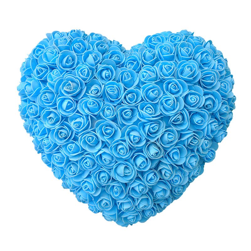 Valentine Day Wedding Gift Artificial Rose Flower heart shape preserved rose flowers in gift box