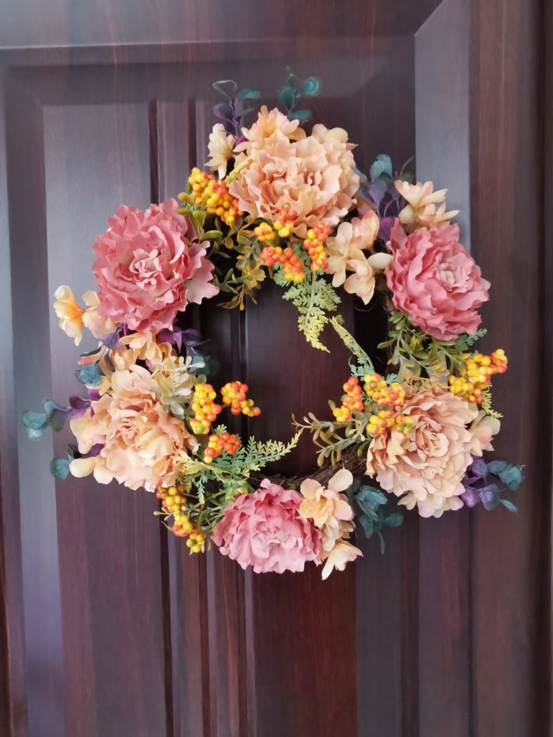 Faux Flower and wreath for home decoration