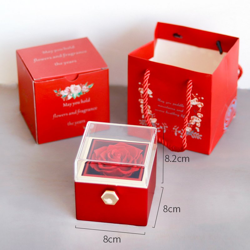 YS-088 Everrose Gift Box Rotating Cassette Necklace Mother's Day Original Gift Ideas Mom Birthday Anniversary Ladies Wife Gift