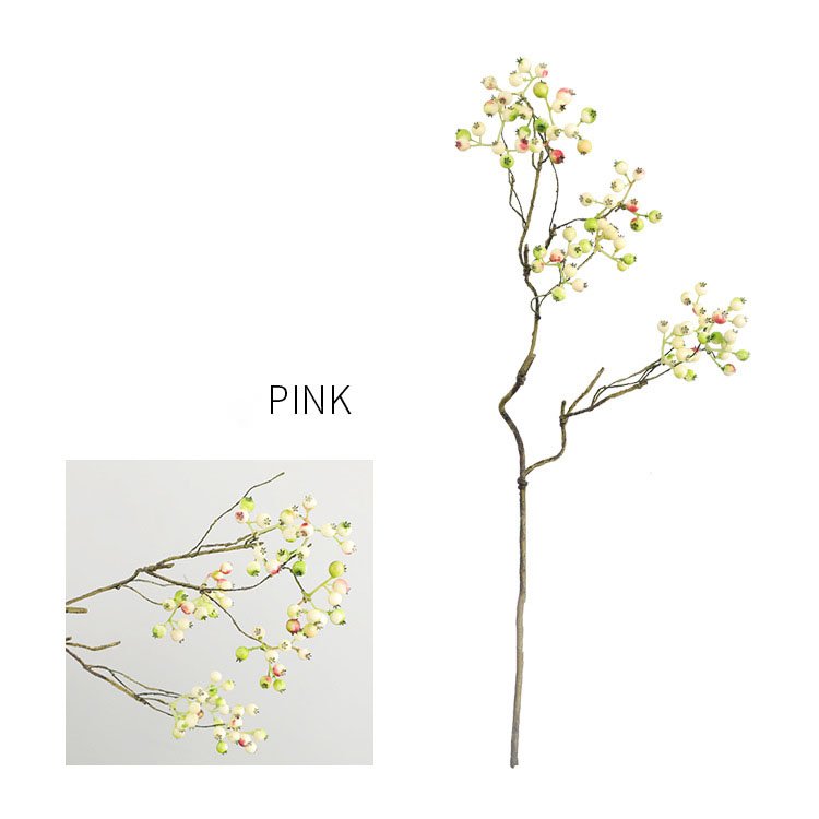 Hot selling 72cm single branch cranberry berry artificial flowers for home decoration