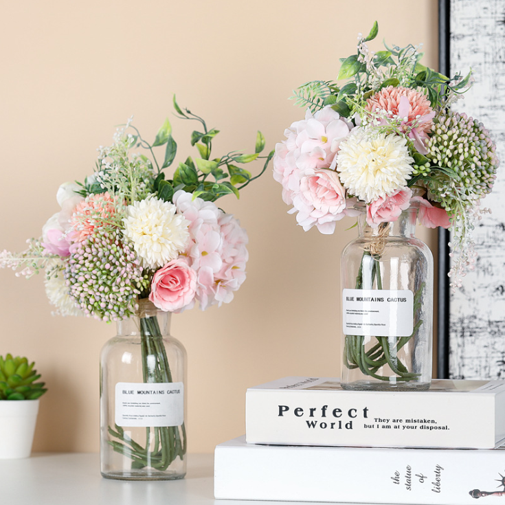 peony hydrangea wedding preserved bouquets of artificial flower