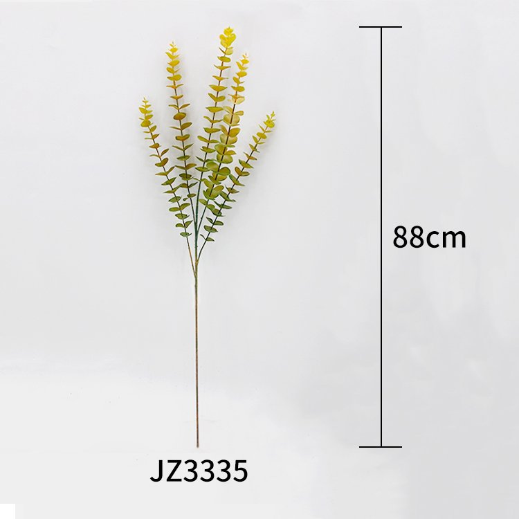 Wholesale 88cm Eucalyptus Simulated Single Branch Flower Injection Molded Preserved Home Decorative Plants Factory Direct Home