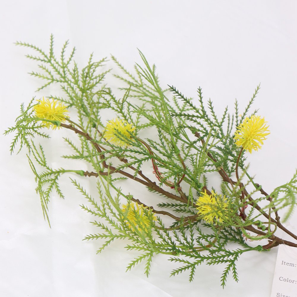 High Quality Xanthium sibiricum Fruit Flower Preserved Artificial Green Plants and Decorative Wreaths