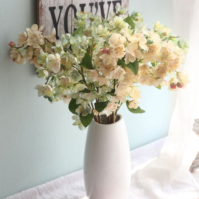 High End Customized Silk flowers branch Artificial cherry blossom for Wedding Event Decoration