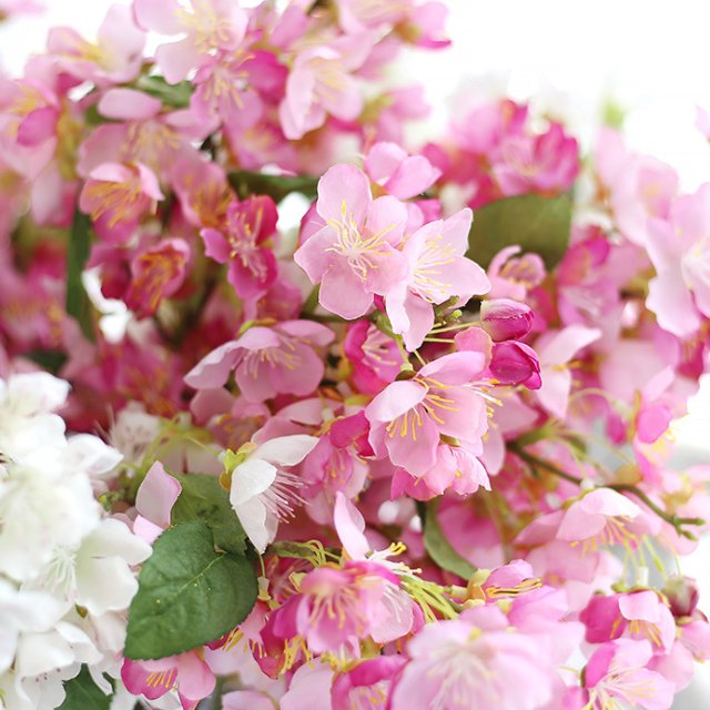 High End Customized Silk flowers branch Artificial cherry blossom for Wedding Event Decoration