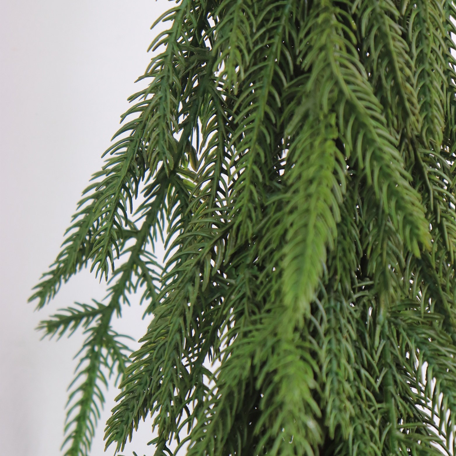 Wholesale PVC Artificial Pine Needle Leaf Vine Faux Christmas Araucaria Garland and Decorative Flowers for Valentine's Day