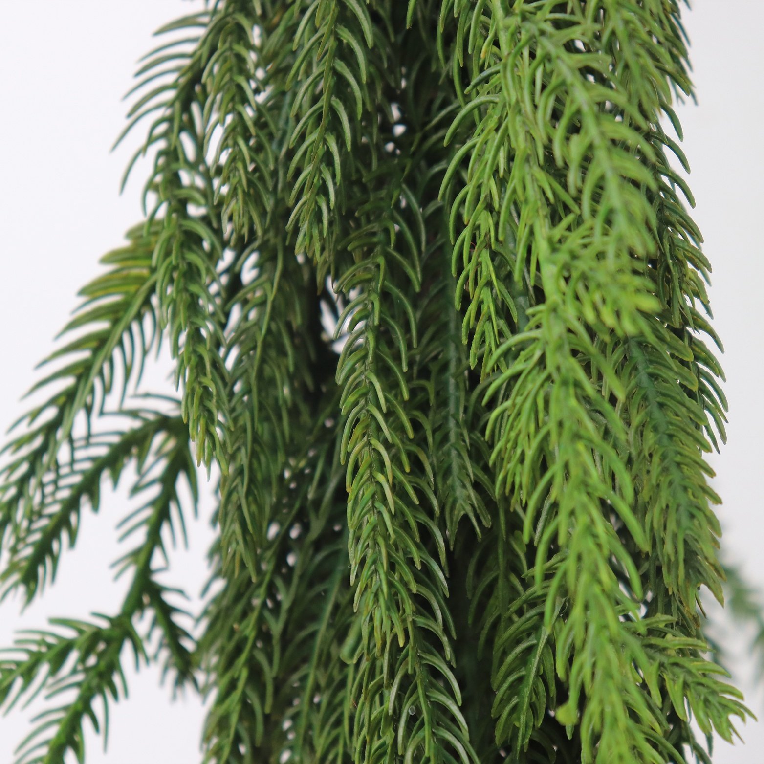 Wholesale PVC Artificial Pine Needle Leaf Vine Faux Christmas Araucaria Garland and Decorative Flowers for Valentine's Day