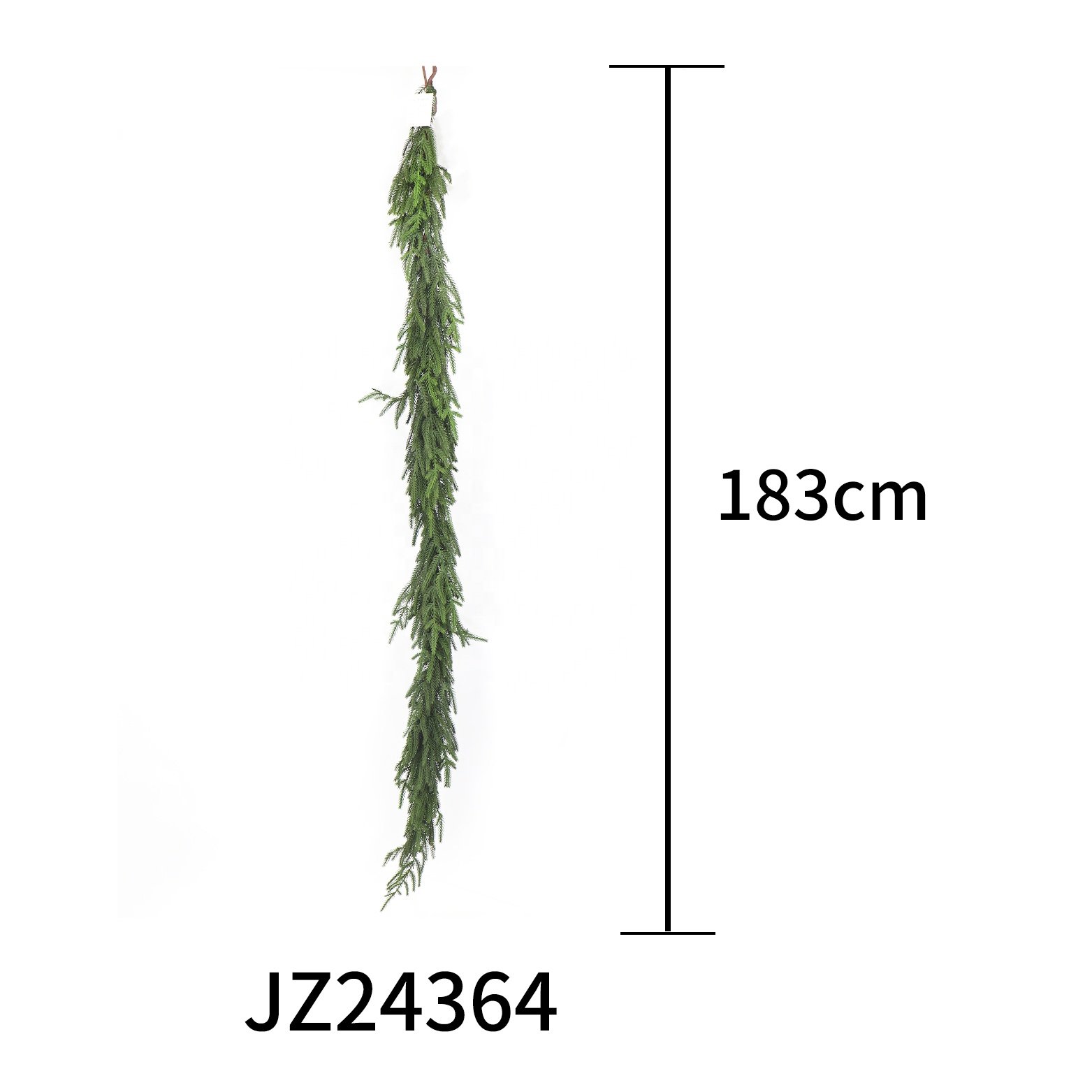 Wholesale PVC Artificial Pine Needle Leaf Vine Faux Christmas Araucaria Garland and Decorative Flowers for Valentine's Day