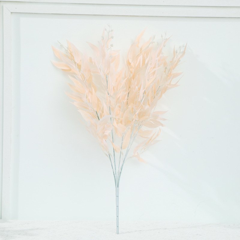 Hot Sale Wedding Decorative Artificial Silk Flowers & Plants Leaf Willow Branches