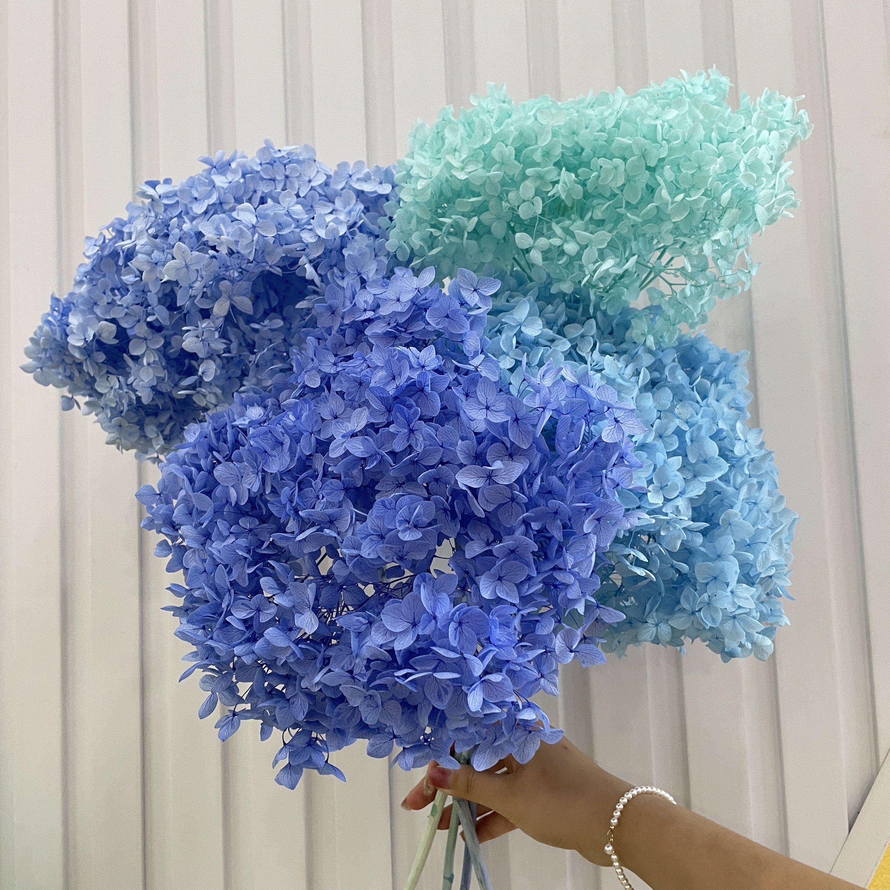 factory sales preserved real dry good quality anna hydrangea wedding decoration
