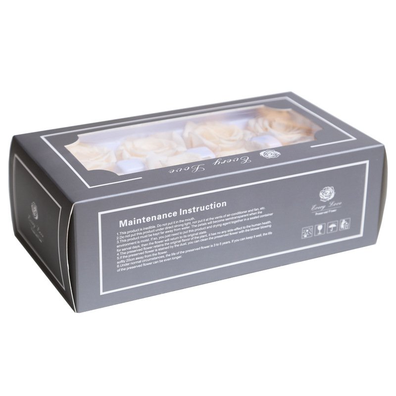 DREA Wedding Centerpieces Bridal Flowers Eternal rose Grade A 4-5cm Preserved Roses box packing for wedding