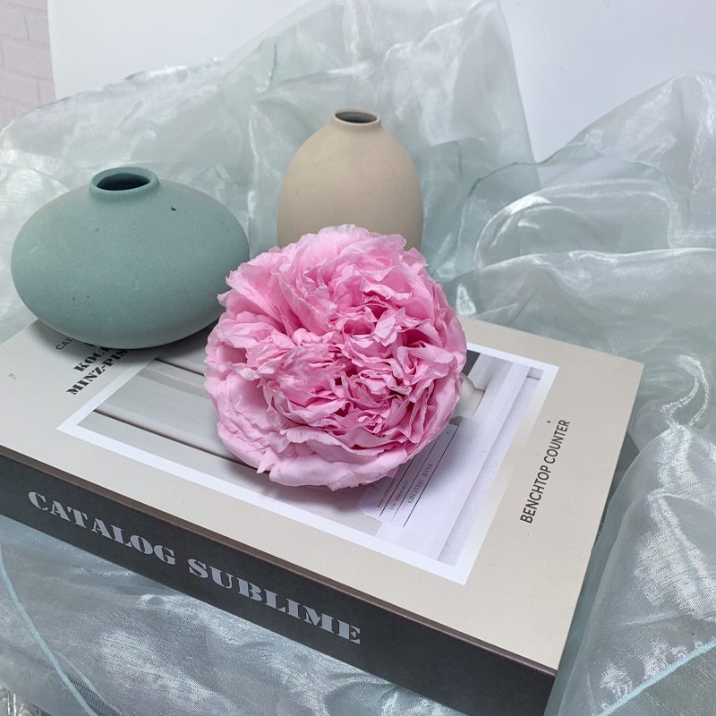 9-10cm Eternal Forever Everlasting Head Flower Preserved Peony