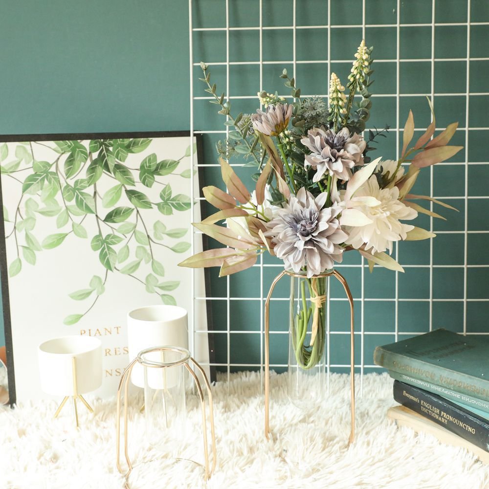artificial flower for home decor wholesale preserved flower wedding flower decoration Dahlia bouquet