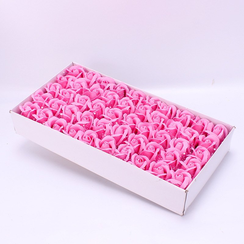 Factory Wholesale artificial flower soap Valentines Day Gifts Soap Roses Flower 5cm head foam soap flower roses