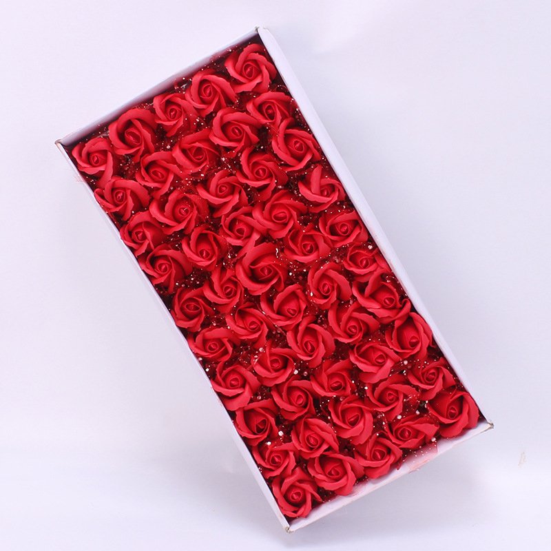 Factory Wholesale artificial flower soap Valentines Day Gifts Soap Roses Flower 5cm head foam soap flower roses