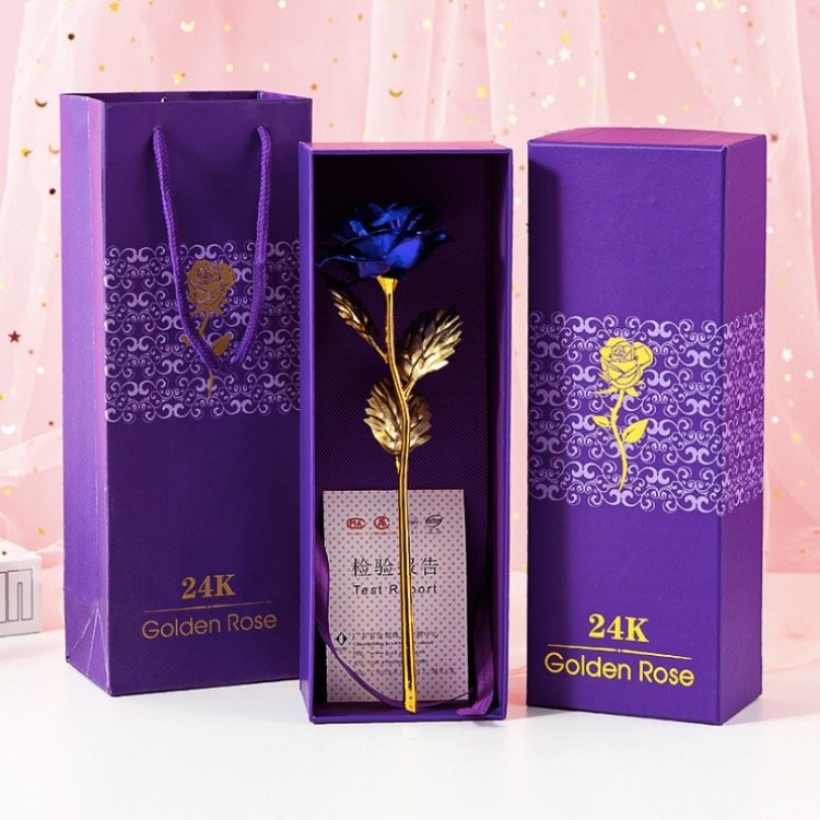 2021 New product ideas galaxy forever rose galaxy rose 24k galaxy rose valentine's day