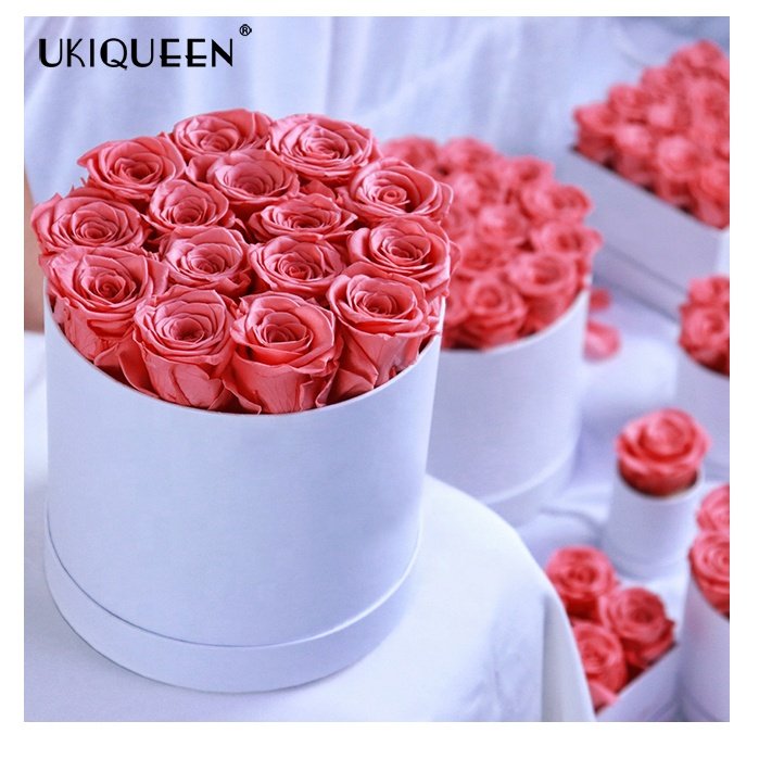 Flores Rosas Preservadas Al Por Mayor Corazon Stabilizzata Inmortal Preserved Flower in Packet